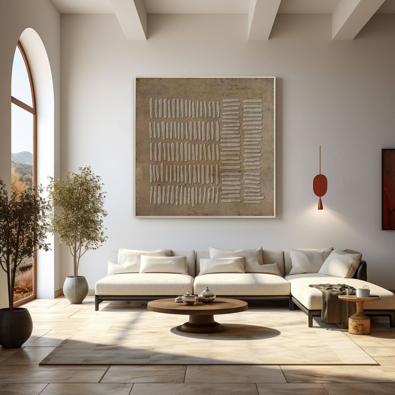 Wabi Sabi Painting "Whispered Patterns"